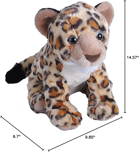Miniatura 2 de Wild Republic Peluche de cachorro de leopardo, animal de peluche, regalo para niños, abrazos, 12 pulgadas