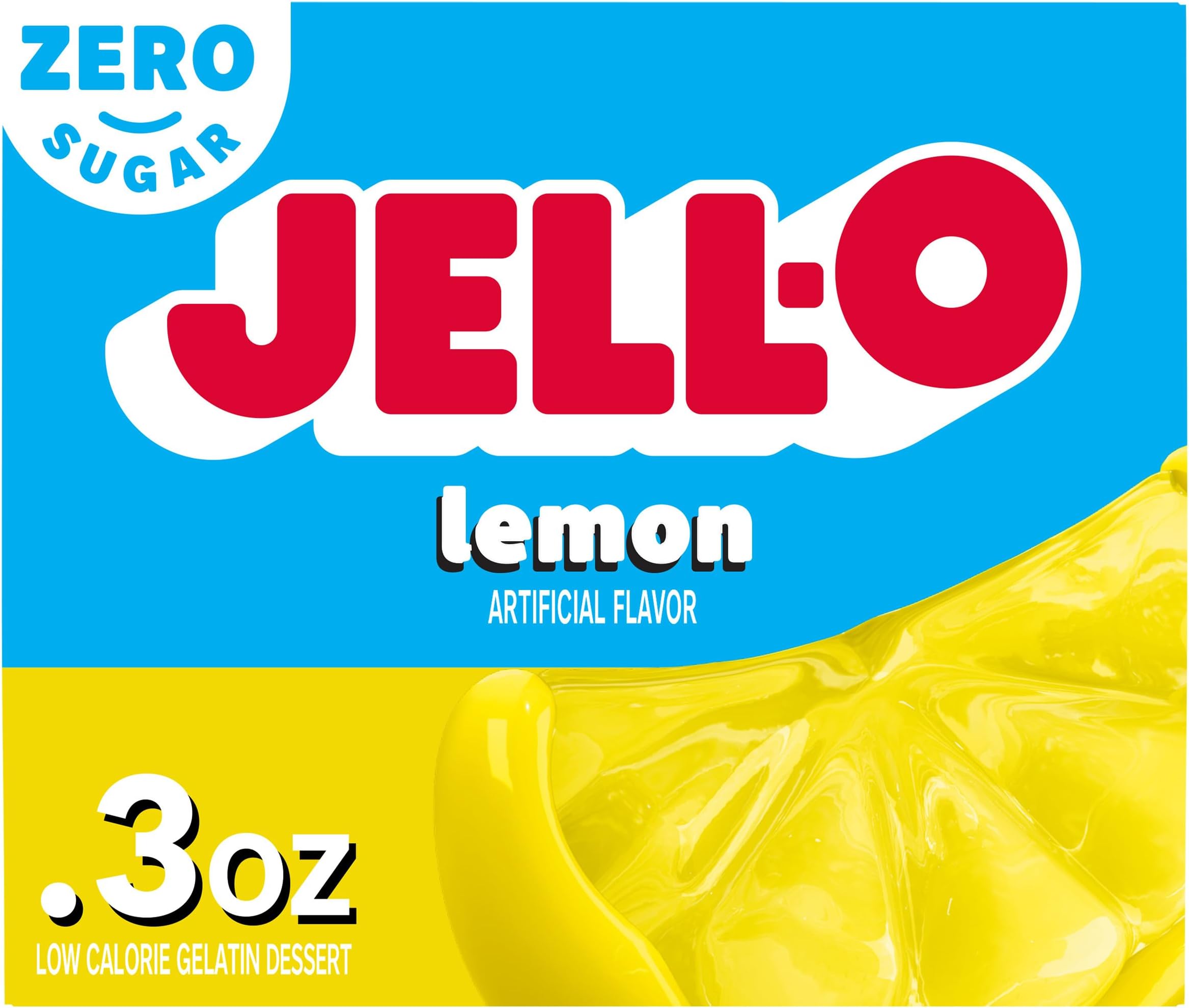Lemon Zero Sugar Gelatin Dessert Mix, 0.3 oz Box