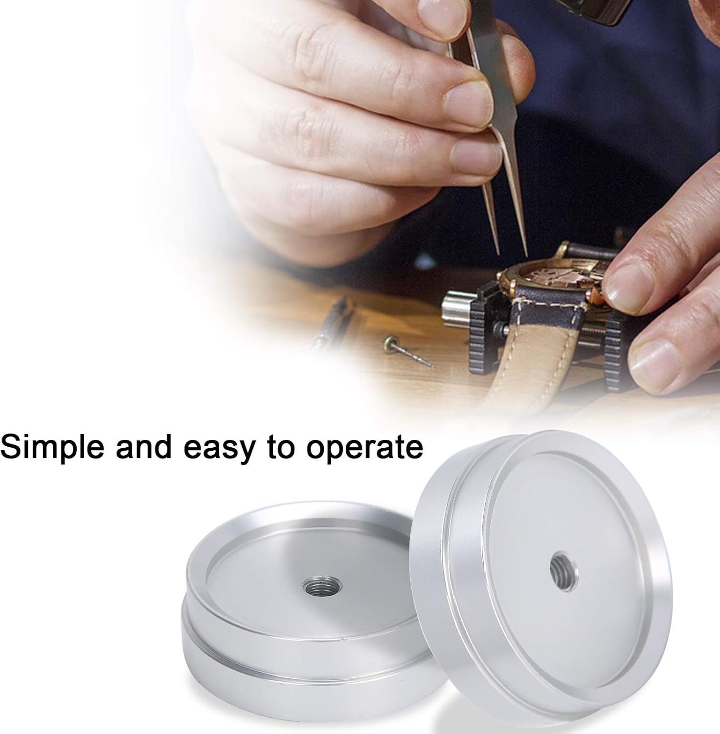 Watch Dies Kit, 25pcs Capping Machine Dies Watchmaker Tools Aluminum Alloy Watch Back Case Closer Dies Watch Press Tool Watch Repair Press Presser Closer Repair Watch Press Tool Set for Watchmaker : Clothing, Shoes & Jewelry