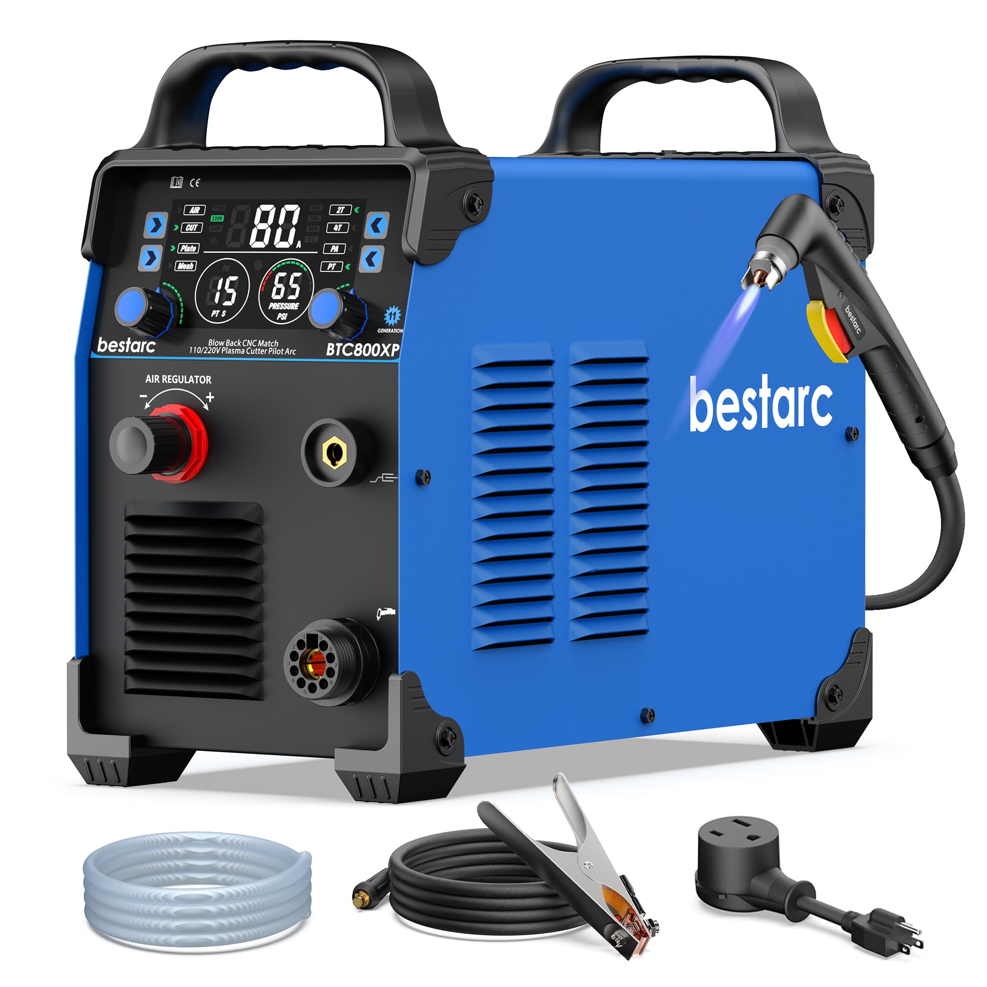 Amazon.com: Bestarc 80Amp Non-HF CNC Plasma Cutter, Blow Back