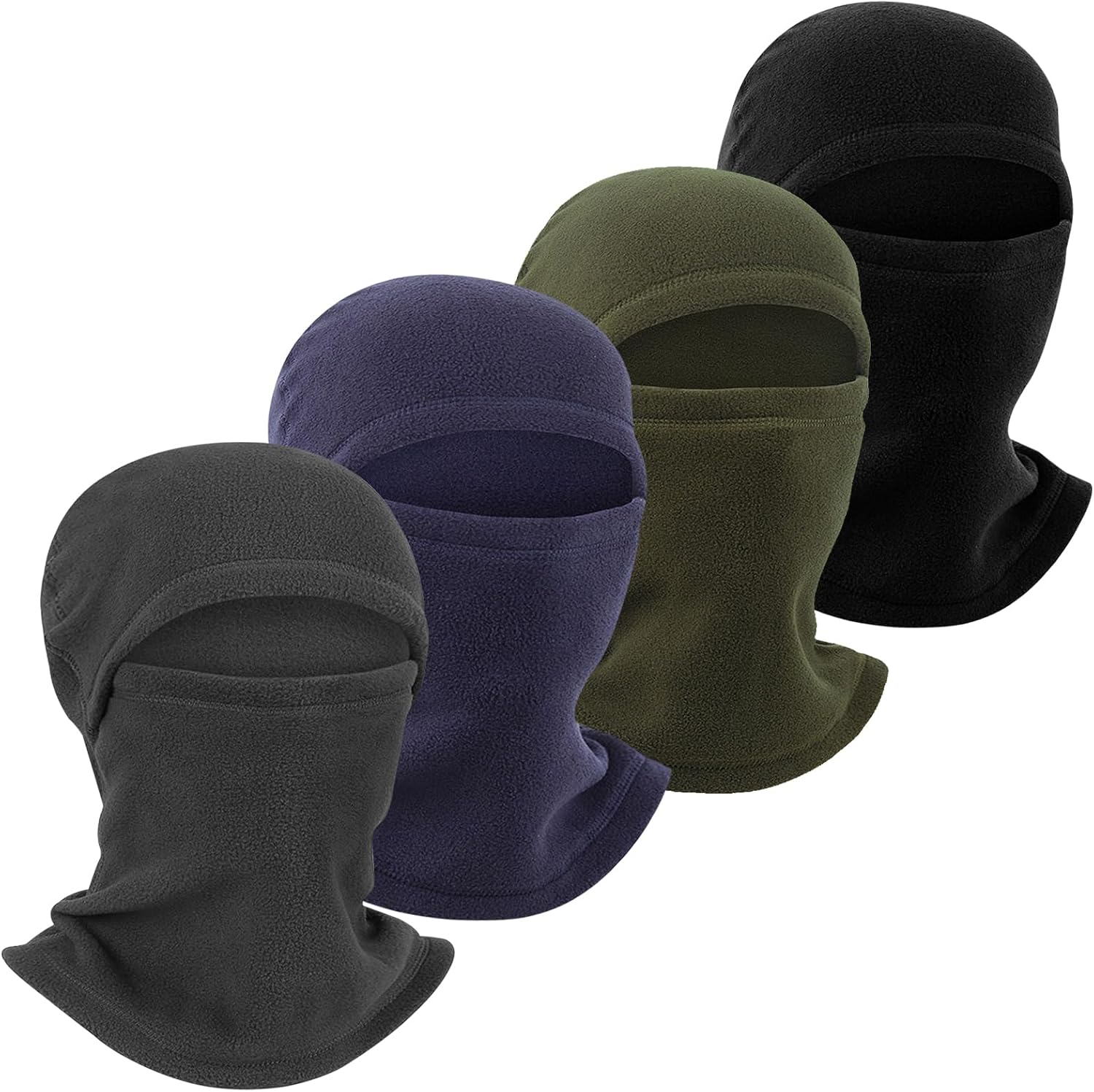 3 Pieces Full Face Cover Winter Warm Fleece Balaclava Face Mask, Soft Winter Ski Mask for Men Women Cold Weather