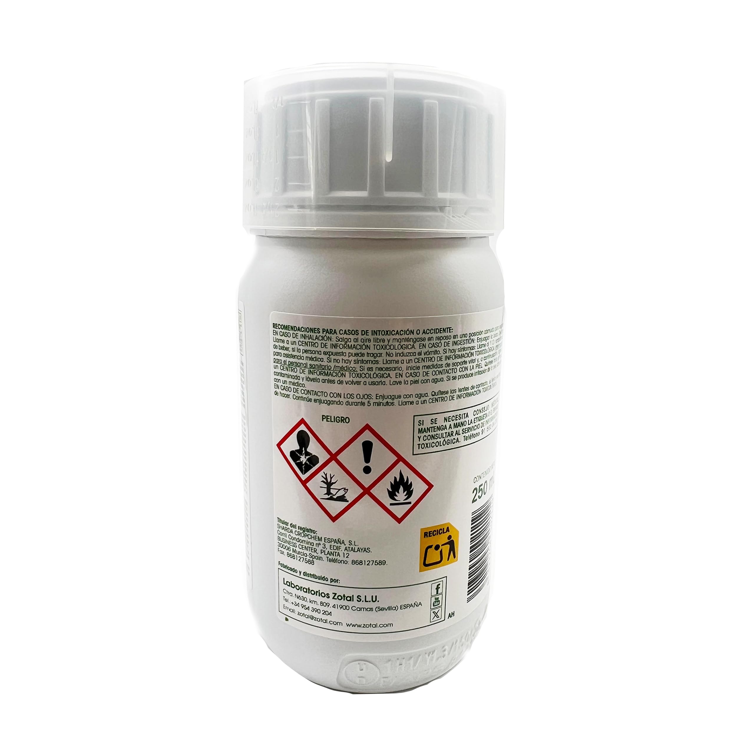 Zotal Insecticida Insectos Voladores y Rastreros con Efecto Residual - 250 ml -