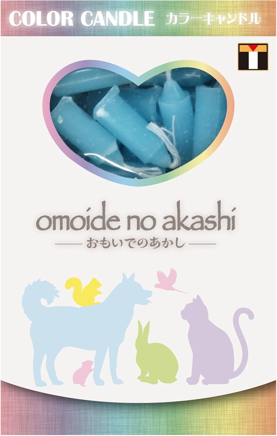 Omoido no Honkai Color Candle Blue for Pets, 1.1 oz (30 g)
