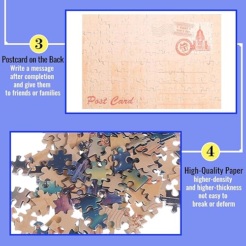 Miniatura 4 de Rompecabezas pequeños para adultos, rompecabezas desafiantes para adultos, 150 piezas de pintura al óleo Mona Lisa Venecia, decoración del hogar,