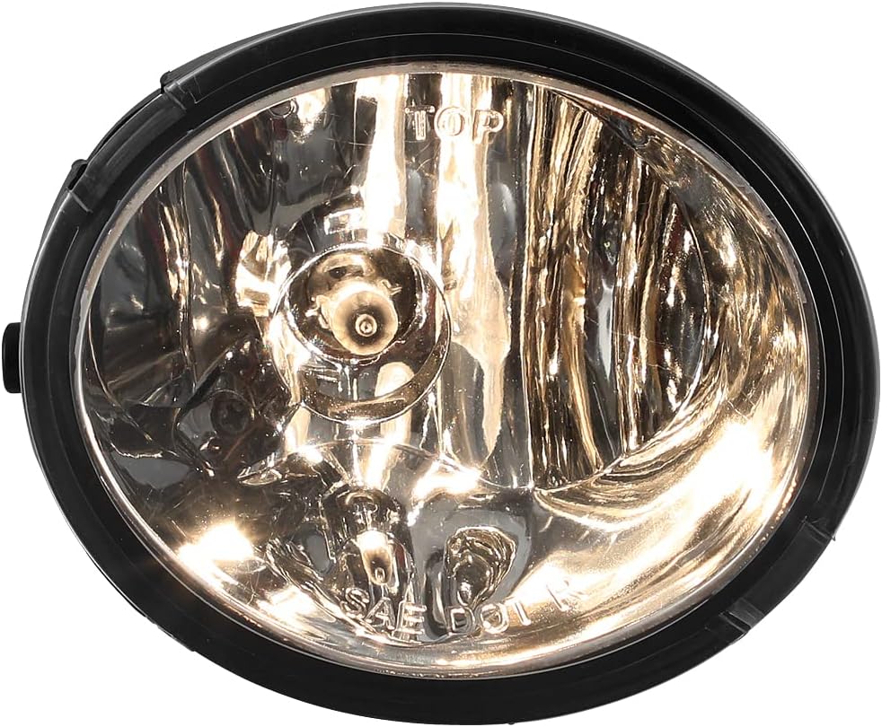 ROXX Fog Lights Sets For 2000 2001 2002 2003 2004 2005 2006 2007 Toyota Sequoia/Tundra Fog Light Assembly OE Style Bulb 9006 12V51W + Wiring Harness Kit + Switch(Clean lens)