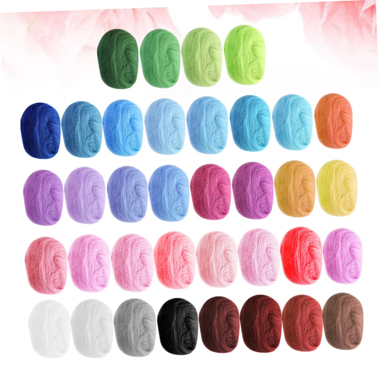 Nadel Filzset mit Farben Wollfilz Filzvlies und Filzfaservlies für DIY-filzstempel Hand-DIY Projekte Wollgarn zum Filzen Zufällige Farbe