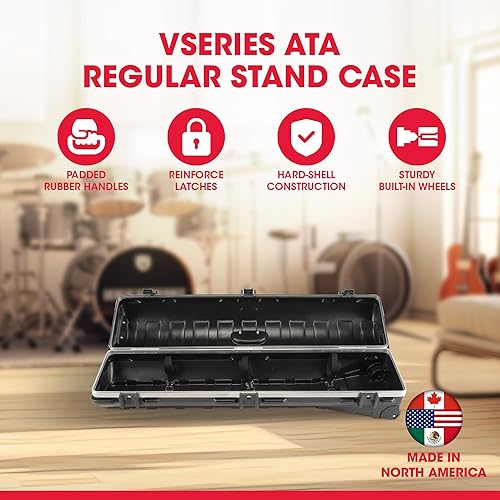 Miniatura 2 de SKB vSeries ATA - Estuche regular con estructura de polietileno rígido y ruedas integradas, pestillos de bloqueo reconocidos y aceptados por la TSA,