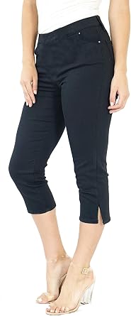 TrueSlim Womens French Terry Capri