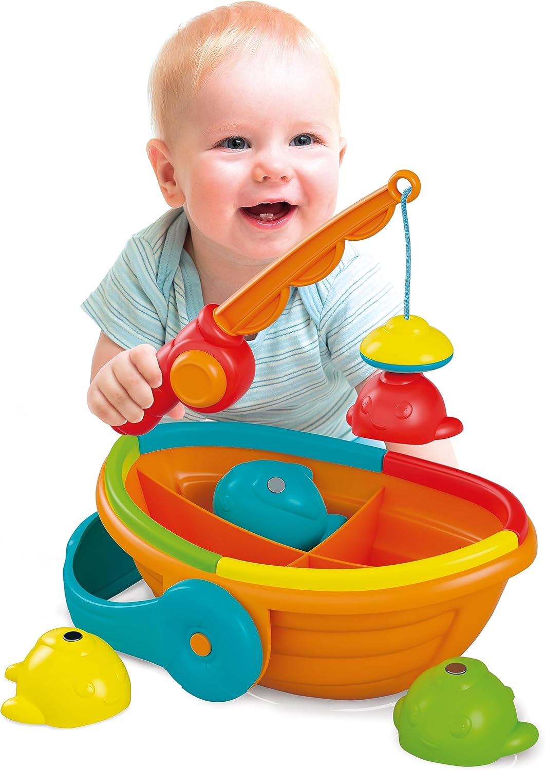 Clementoni - 17688 - Colour Fishing - Early Years Toys, Infant Toys, Activity Toys for 1 Year Olds, Floating Bath Toy for Kids, Made in Italy