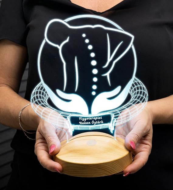 Fizyoterapiste Hediye Kişiye Özel 3D Led Lamba