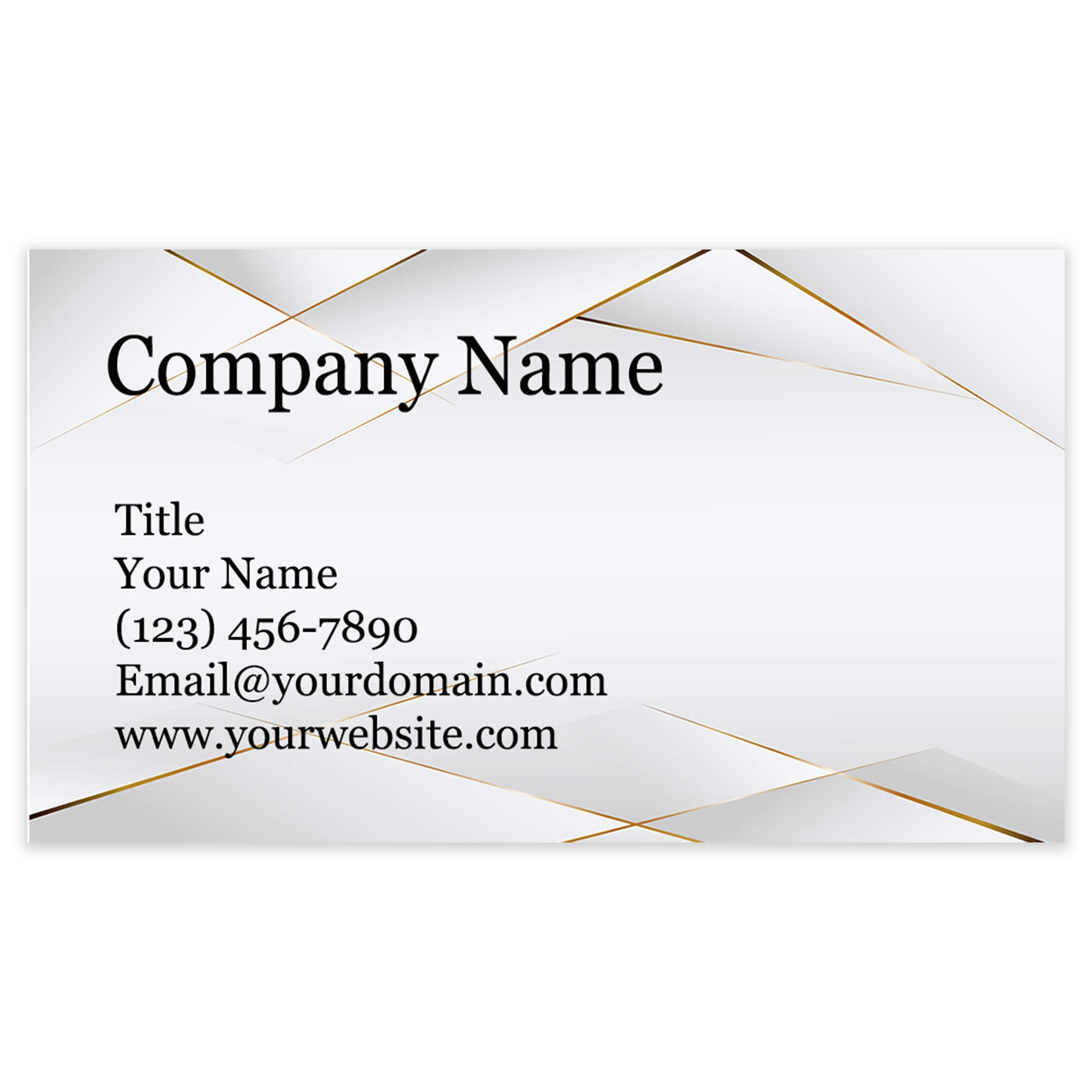 Premium Personalized Business Cards 3.5" x 2" - 14Pt, Recycled, 28PT Business Cards - All Business Designs - 40+ Designs - 100% Made in the U.S.A. -