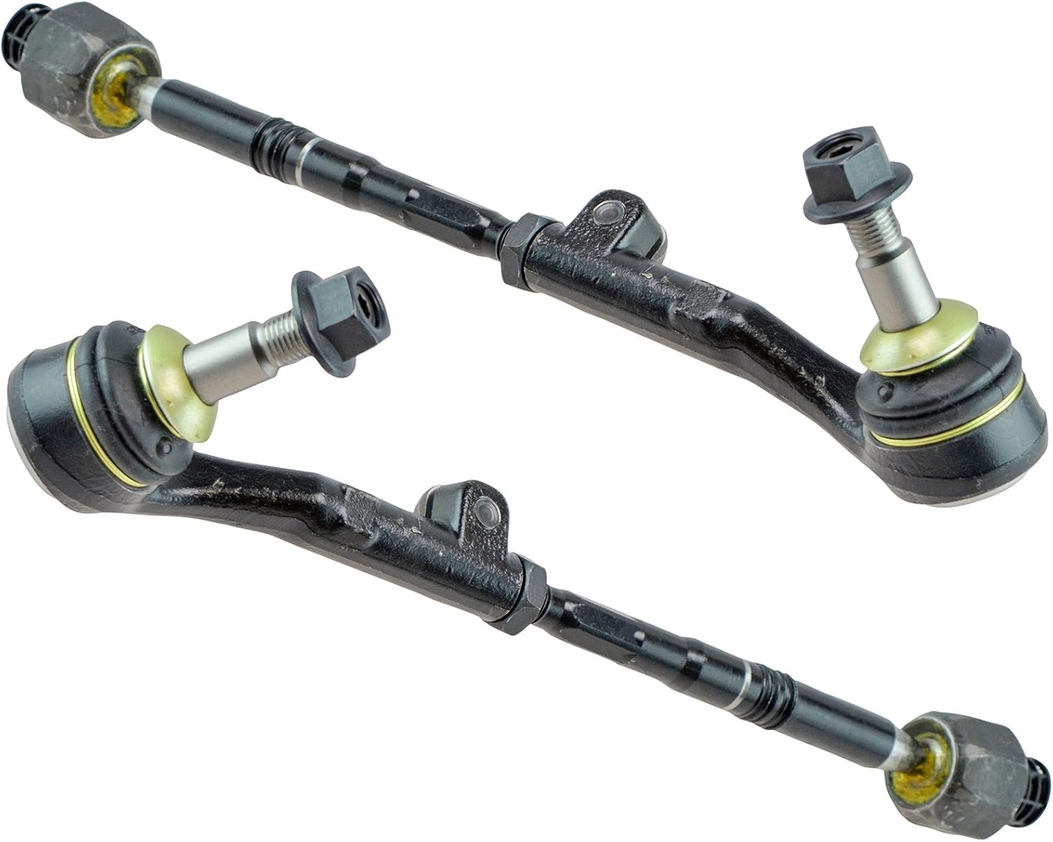 Inner and Outer Driver and Passenger Side Tie Rod Set 2 Piece Compatible with 06 BMW 325i 06 BMW 330i 07–11 BMW 328i 07–11 BMW 335i 12–13 BMW 328i Coupe 12–13 BMW 328i Convertible 08–13 BMW 128i