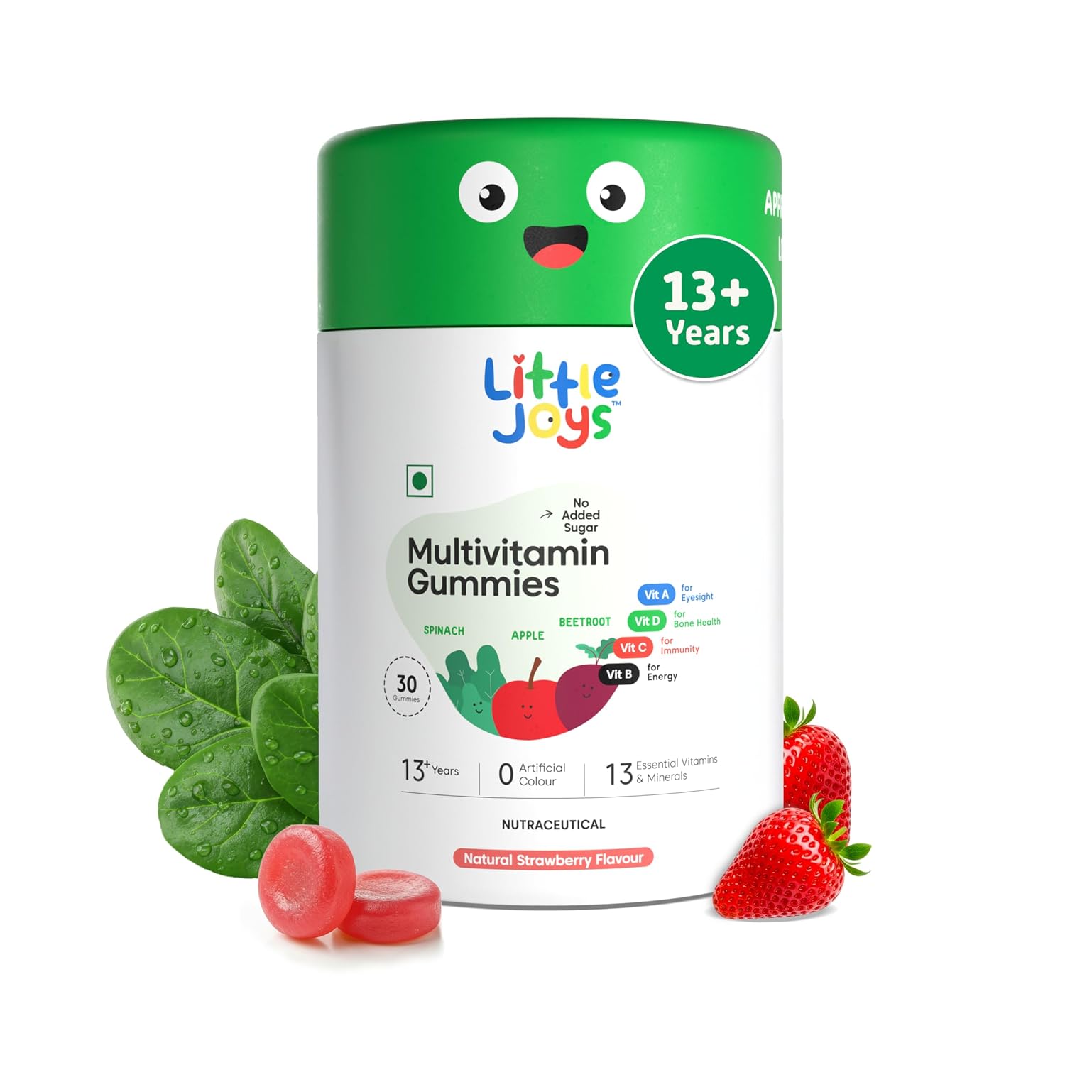 Little Joys Multivitamin Gummies (13+ years) | 30 Days Pack | No Sugar Added | Strawberry Flavour | Boosts Immunity, Bone ... - Review, Price and Buying Guide