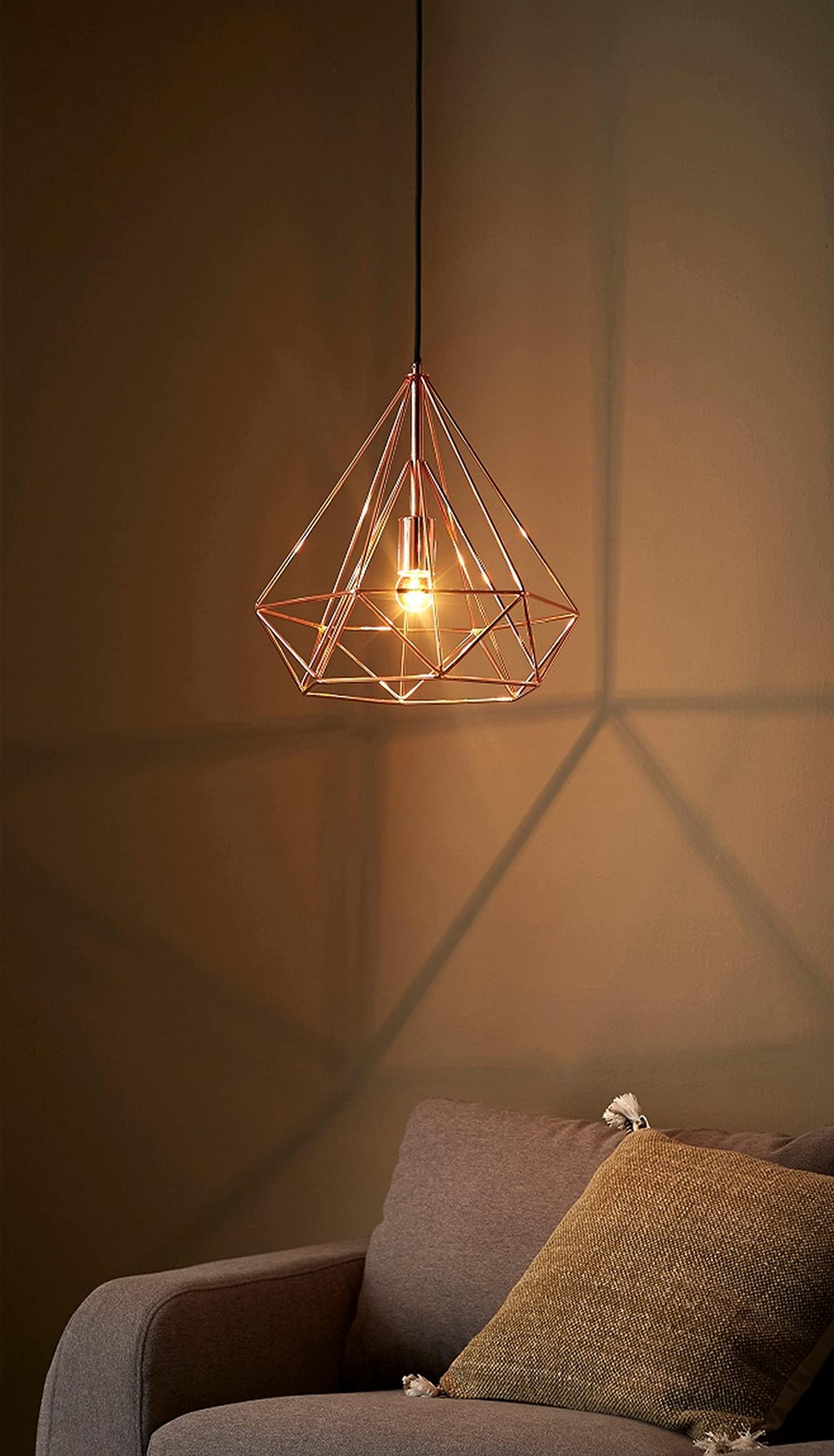 INSPIRE - BYRON Metall-Pendelleuchte Ø 37 cm - 1 Glühbirne E27 60 