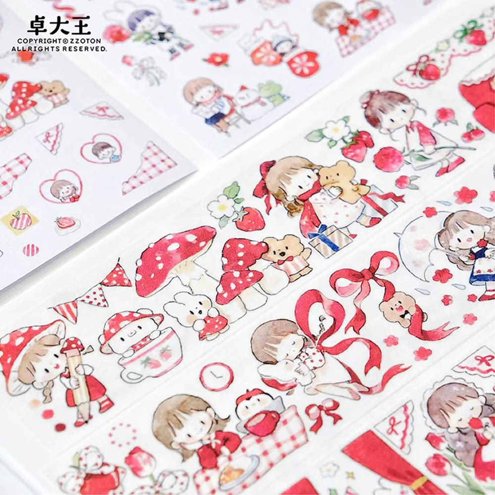 mMT2 molinta 可愛い女の子 マスキングテープ Amazon.co.jp: Alideco 3個 マスキングテープ 和紙テープ かわいい