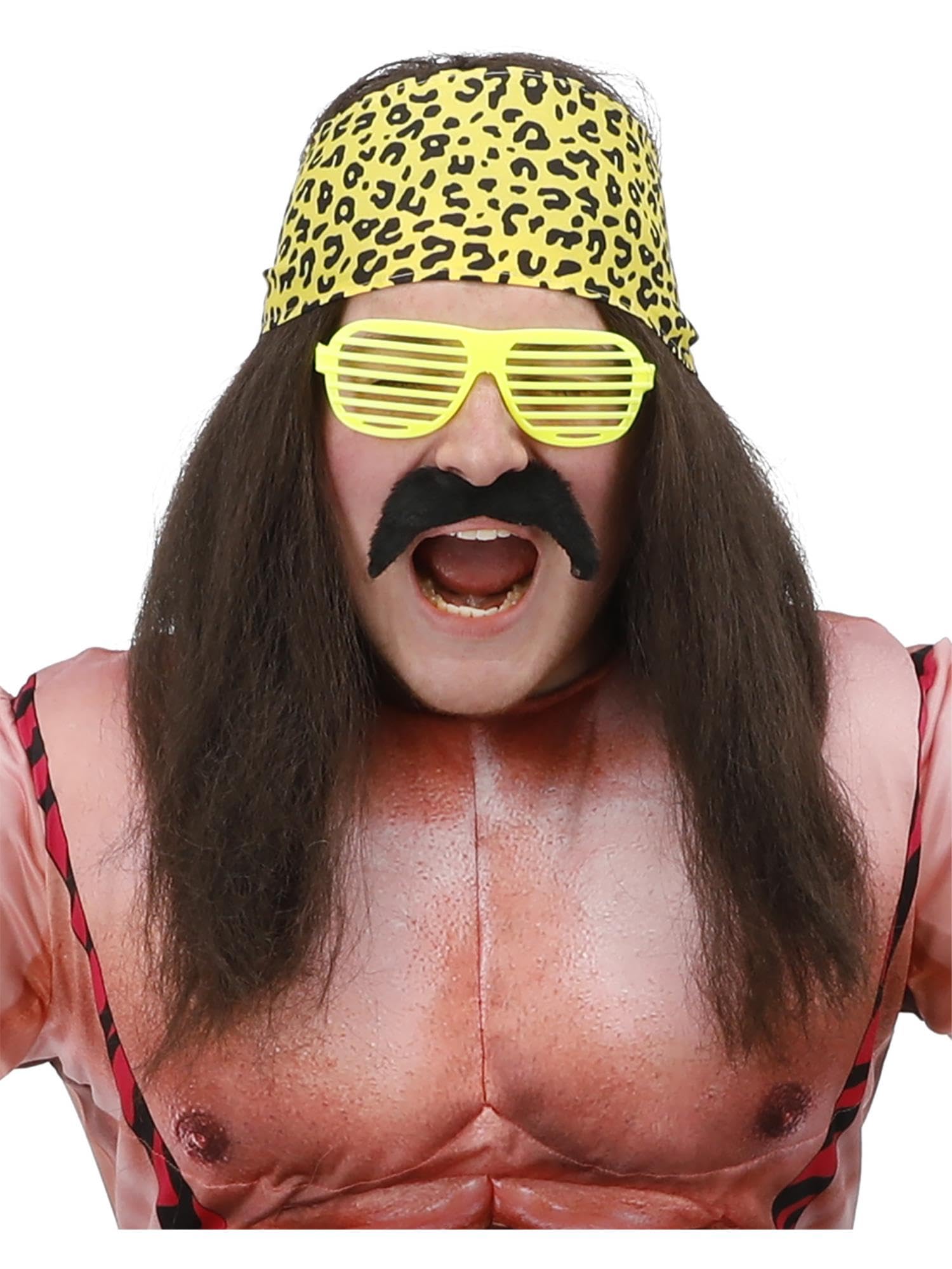 Smiffys Men's Brown 90S Wrestling Star Kit