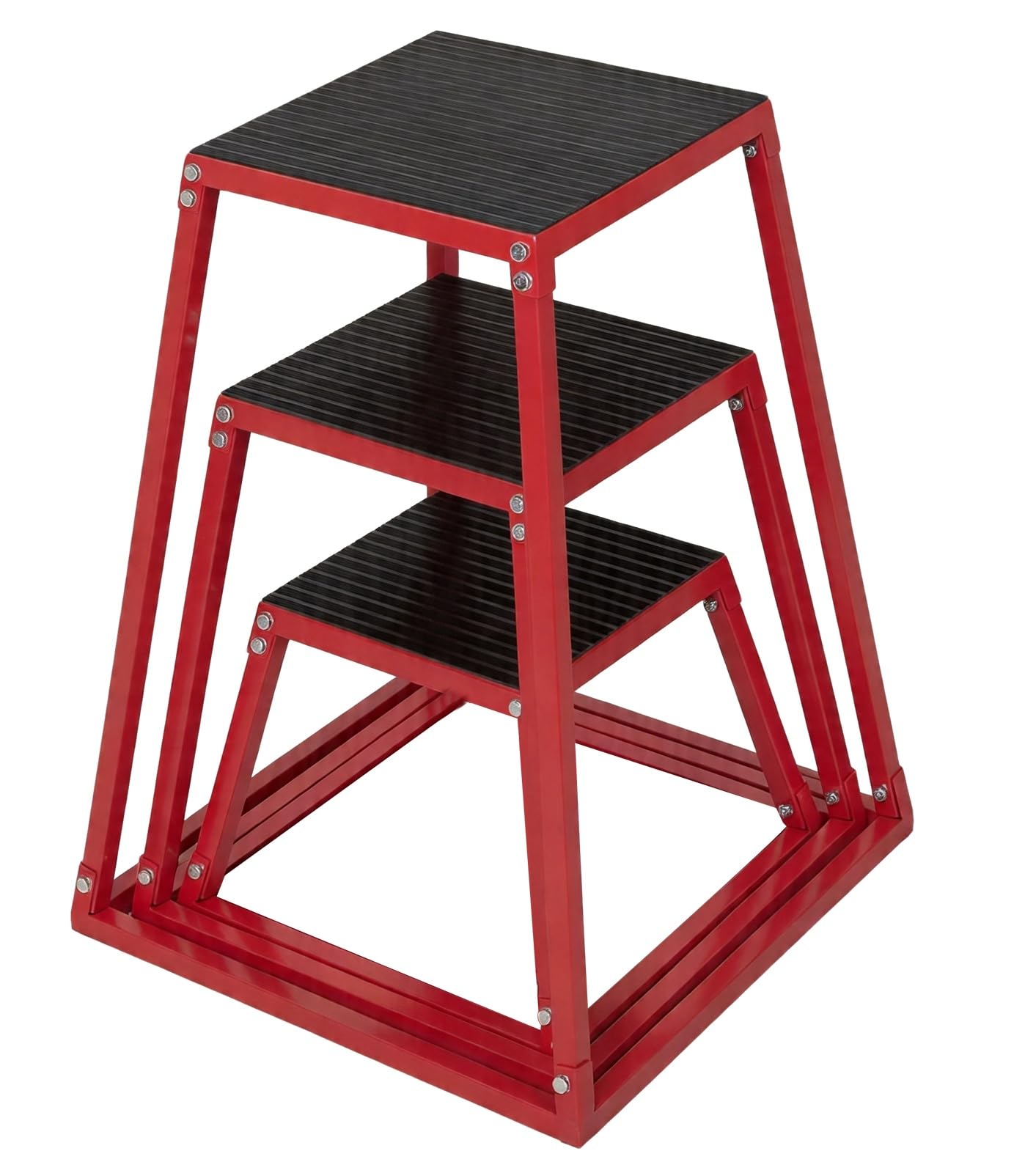 GarveeLife Sprungbox Stahl rutschfest, Plyo Box für Home Gym HIIT