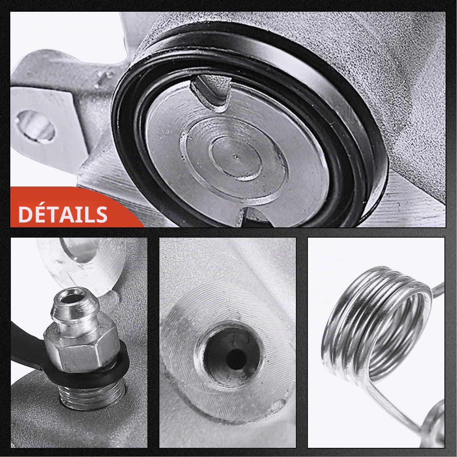 Frankberg Étrier de frein Pince de frein Arrière Droite Aluminium | Compatible avec 407 6D 407 SW 6D 6E 407 Coupé 6C C5 III RD C5 III Break RW Remplacer# 4401G5