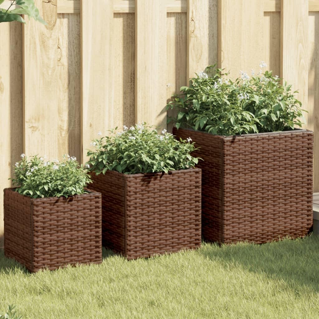 Donice ogrodowe 2 sztuki lite drewno daglezjowe duże skrzynie na kwiaty na taras balkon i do ogrodu solidne pojemniki do sadzenia warzyw i roślin dekoracyjny design 60x60x60 cm surowe drewno
