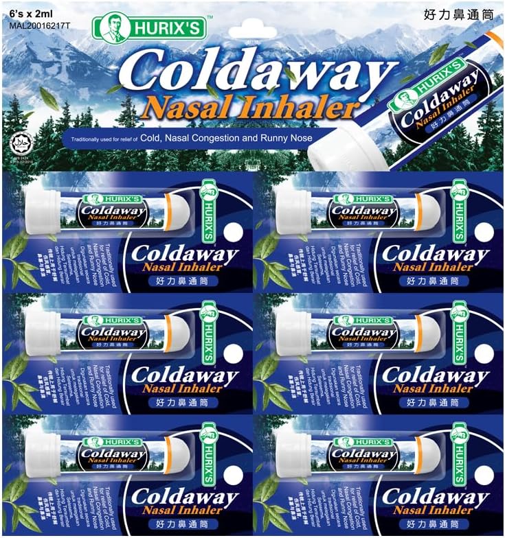 Hurix's Coolaway Cool Inhaler,Freshen-up,Relief of Cold,Nasal Congestion 2ml