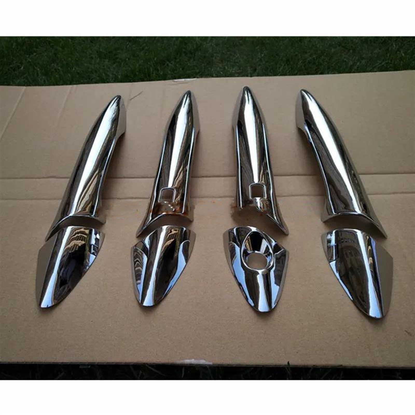 CSSPDM Carbon Fiber Chrome Car Door Handle Bowl Cover for Hyundai for Elantra 2011 2012-2015 Accessories Sticker
