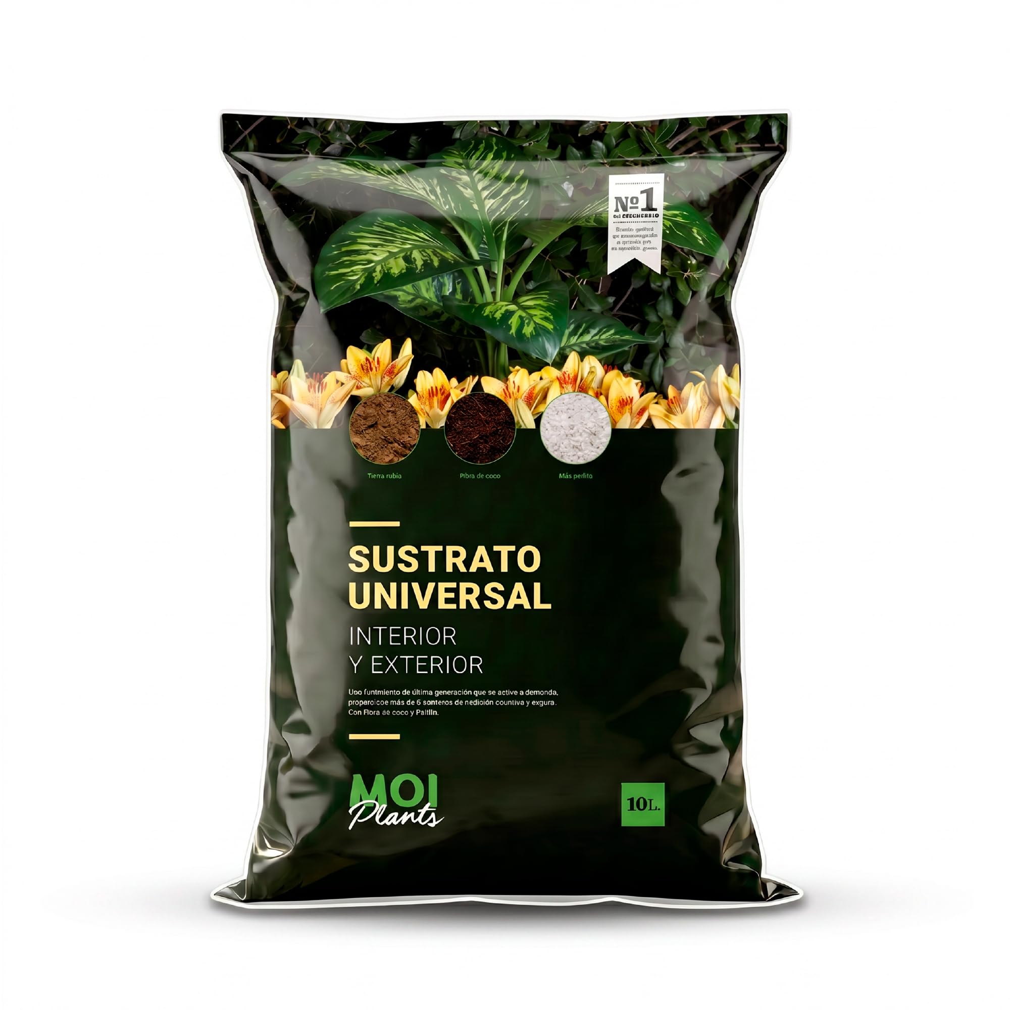 MOIPLANTS Premium Universal Substrate 10L for Indoor and Outdoor ...