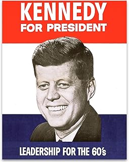 Make Em Laugh Kennedy for President - 11x14 Unframed Wall Art Print - Digital Reproduction of a Political Poster for John Kennedy 1960 Presidential Election Campaign