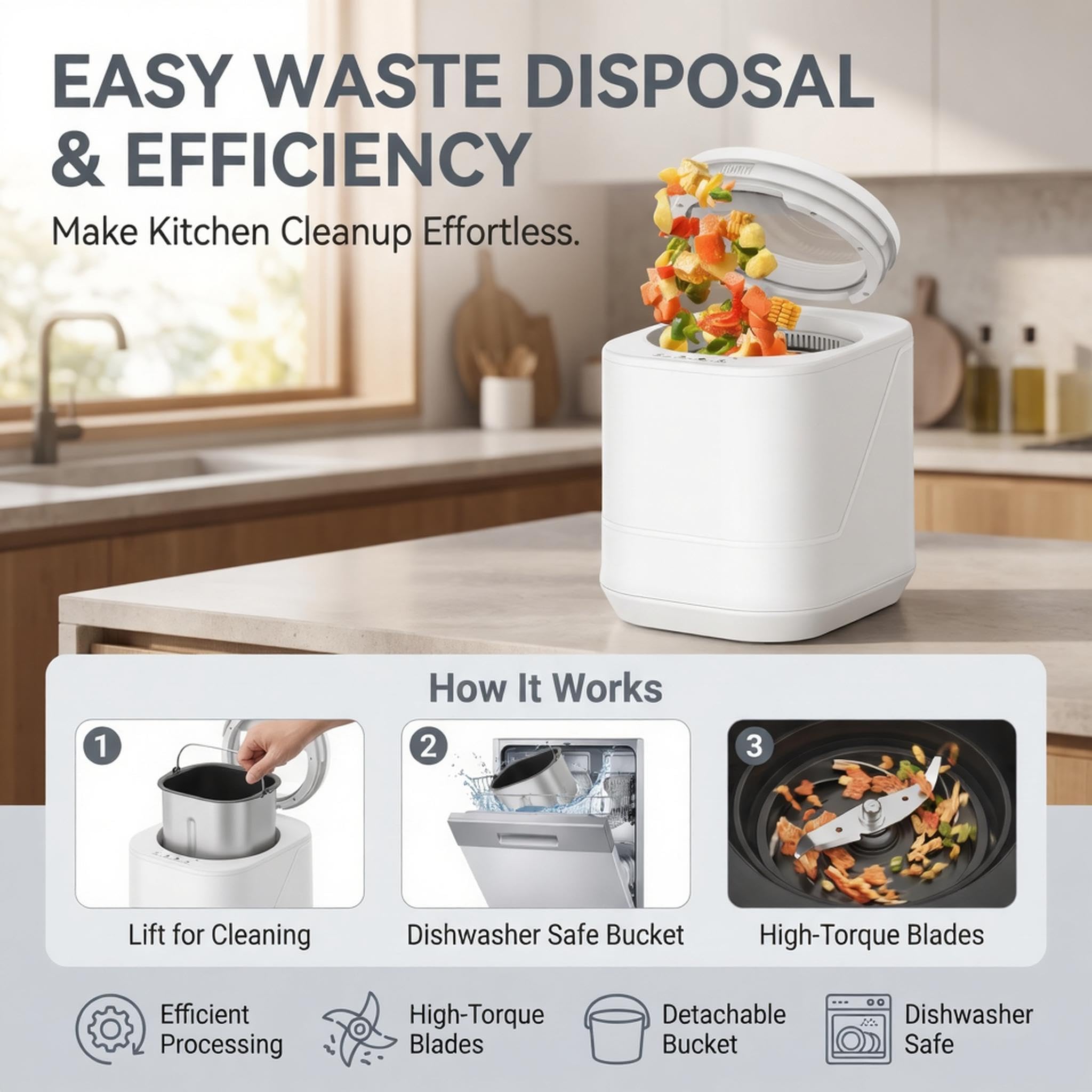Electric Kitchen Composter - Reduce Waste! -3 Electric Kitchen Composter - Reduce Waste! -3