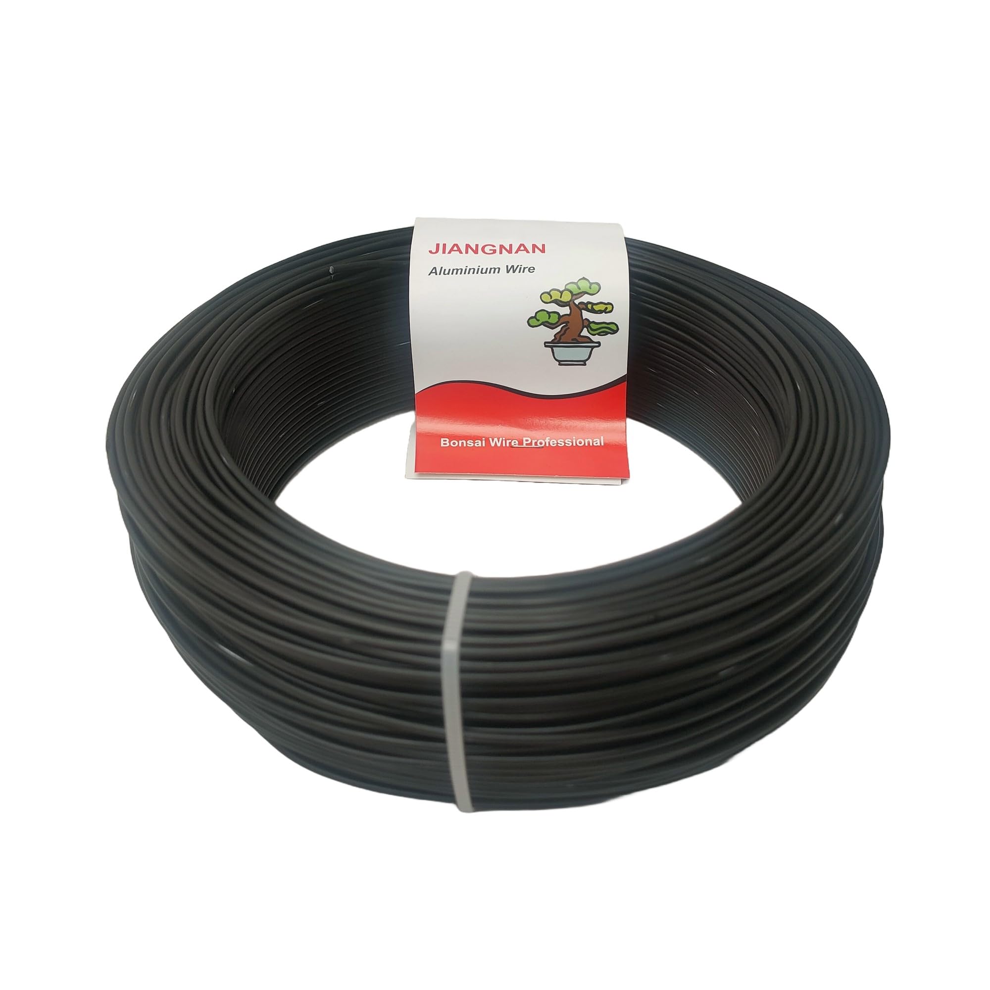 Alambre de aluminio anodizado para bonsáis, 1 kg, diámetros de 1 mm a 5 mm, color negro (Ø1 mm)