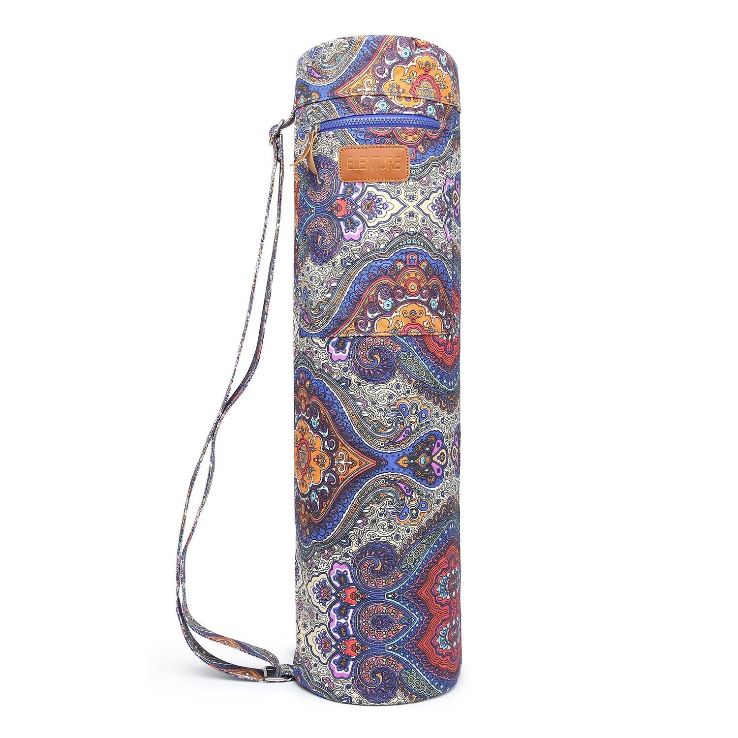 Elenture Full-Zip Exercise Yoga Mat Carry Bag with Multi-Functional Storage Pockets-image-33