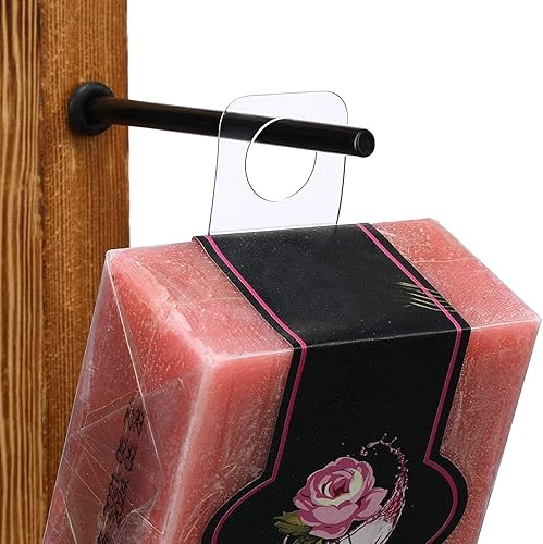 Miniatura 5 de Pestañas autoadhesivas para colgar de 78 pulgadas x 1-14 pulgadas con agujero redondo, gancho para colgar etiquetas colgantes de plástico