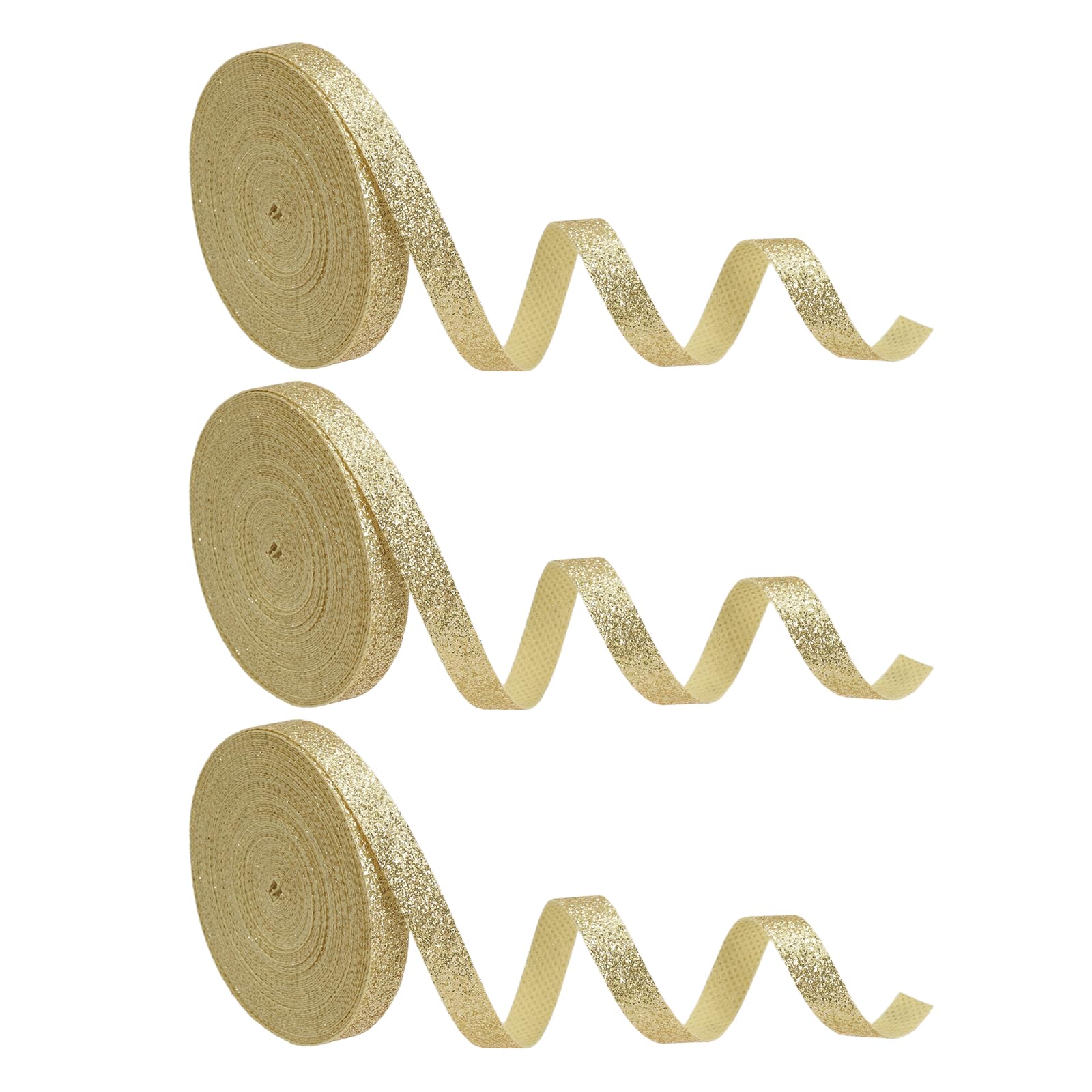 Ruban pour DIY Artisanat PATIKIL Or Clair 3/8 Pouce Idéal pour Scrapbooking et Mariage