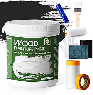 Furniture Paint, 16 Oz Wood Paint for Cabinets, Doors, Tables, Dressers Refinishing, Water-Based Chalk Style Paint, Non-Toxic & Odorless