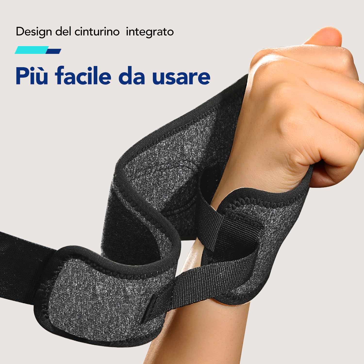 Fitomo Tutore Polso Sinistra con Apertura Morbida del Pollice, Polsiera Tendinite per Tunnel Carpale Distorsioni Artrite Lieve, Polsiera Ortopedica Regolabile per Sport Lavoro Dormire