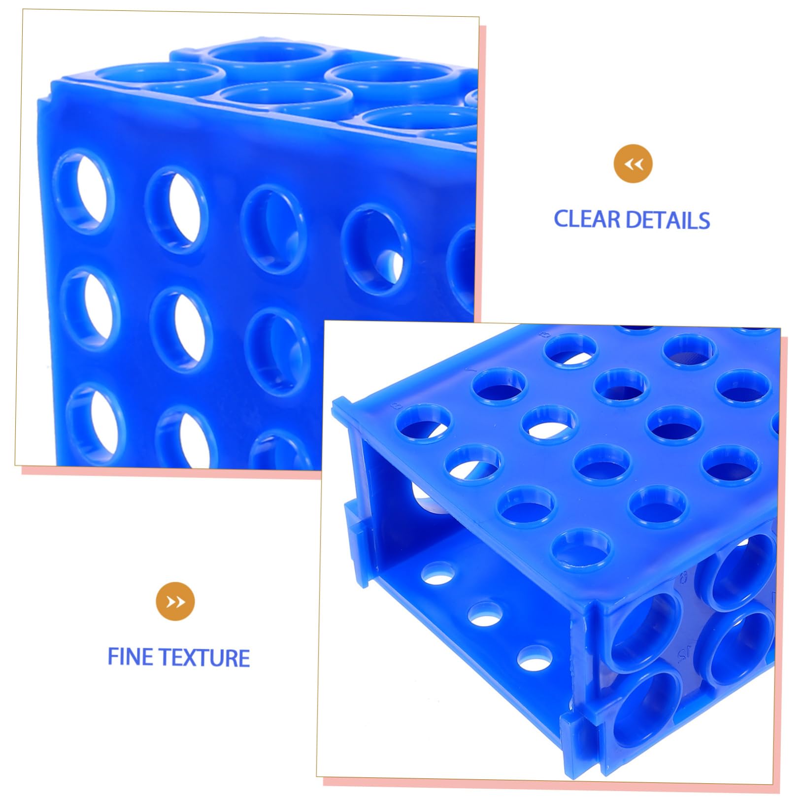 SOLUSTRE 5pezzi Porta Provetta Multiuso Da Laboratorio Supporto Stabile Per Provetta e Tubo Di Campionamento Organizzatore Versatile Per Esperimenti Biologia e Chimica Facile Da Pulire e