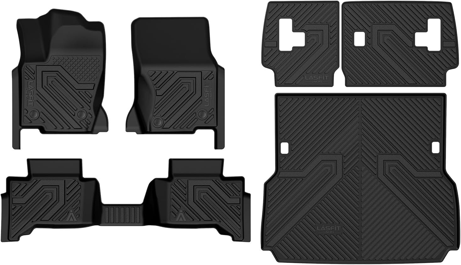 LASFIT Floor Mats for Toyota Land Cruiser 2026 2025 2024, All Weather TPE Custom Fit Rear Trunk Mat for Land Cruiser Accessories, Land Cruiser Cargo&Backrest&Floor Mats - Image 9
