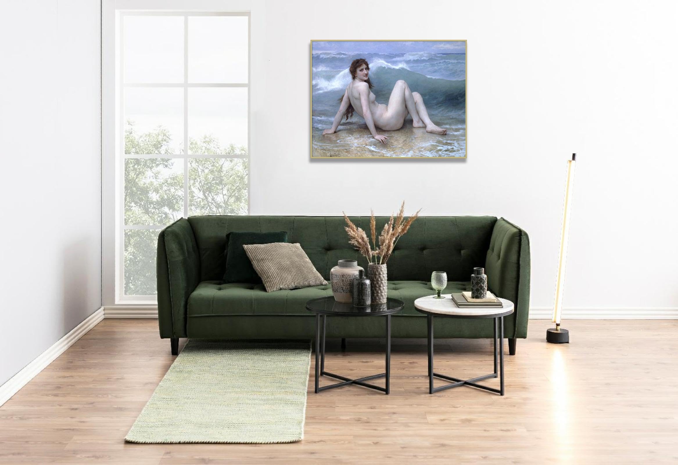 RKGHDCX Famoso dipinto gruppo musicale Riproduzioni di quadri su tela Poster e stampe su tela Wall Art immagini Per Soggiorno Complementi Arredo Casa80x105cm(31x41in) cornice dorata