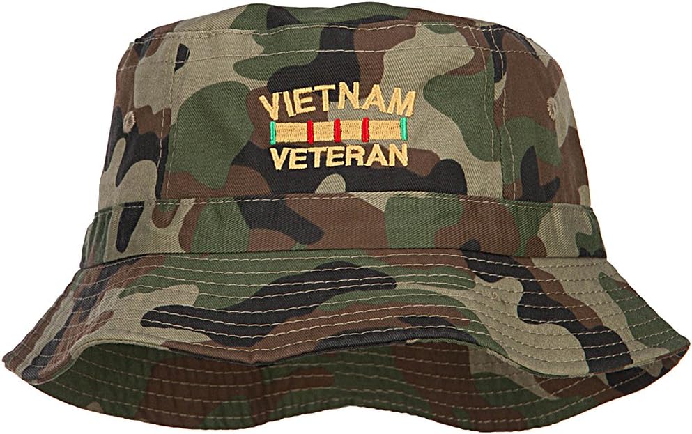 e4Hats.com Vietnam Veteran Embroidered Bucket Hat