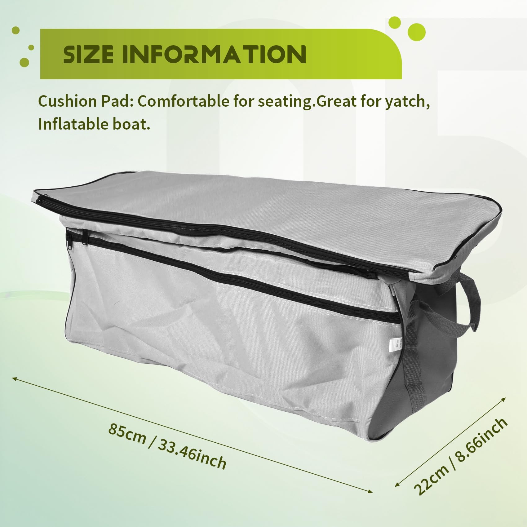 Bolsa de Almacenamiento de Asiento de Inflable de Canoa con CojíN de Asiento Acolchado Bolsa de Asiento Bolsa de Almacenamiento CojíN