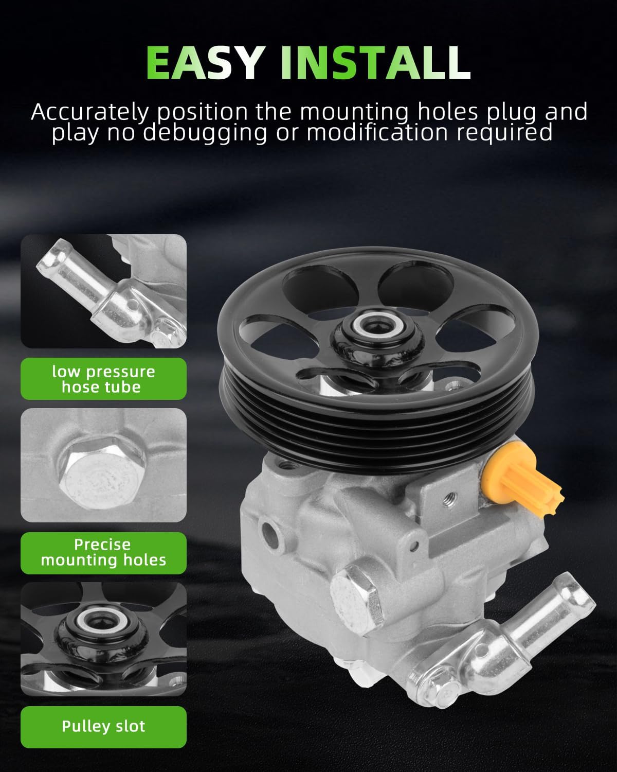 SCITOO Power Steering Pump Replacement for 2006-2008 for Subaru for Forester 21-329 Power assist pump