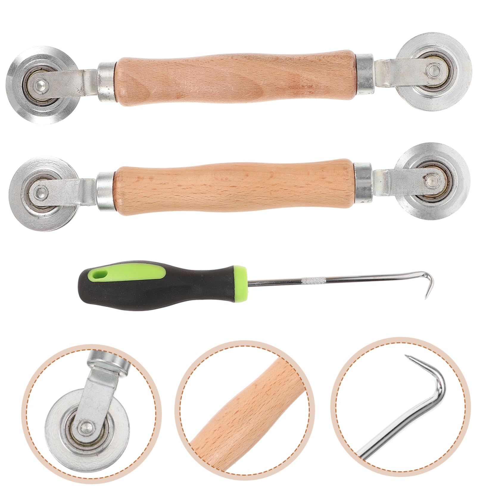 5 Sätze Reparaturwerkzeuge Für Bildschirm Bausatz Fenster Hilfe Rollen Fix Netz Bildschirm-reparatur-spline Werkzeug Für Fliegengittertüren Bildschirm-spline-tool Holz 3 Stück * 5