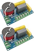 HiQltyla PUV-W3 3-Way Speaker Crossover 200W Passive Network for HiFi Home Car Audio 4-8 Ohm Speakers - 2 Pack