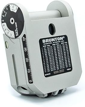 Brunton GeoTM Transit, Azimuth (0-360) Professional Geological Pocket Transit with Clinometer