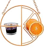 Heath Outdoor Products CF-133 Clementine Oriole Feeder , orange