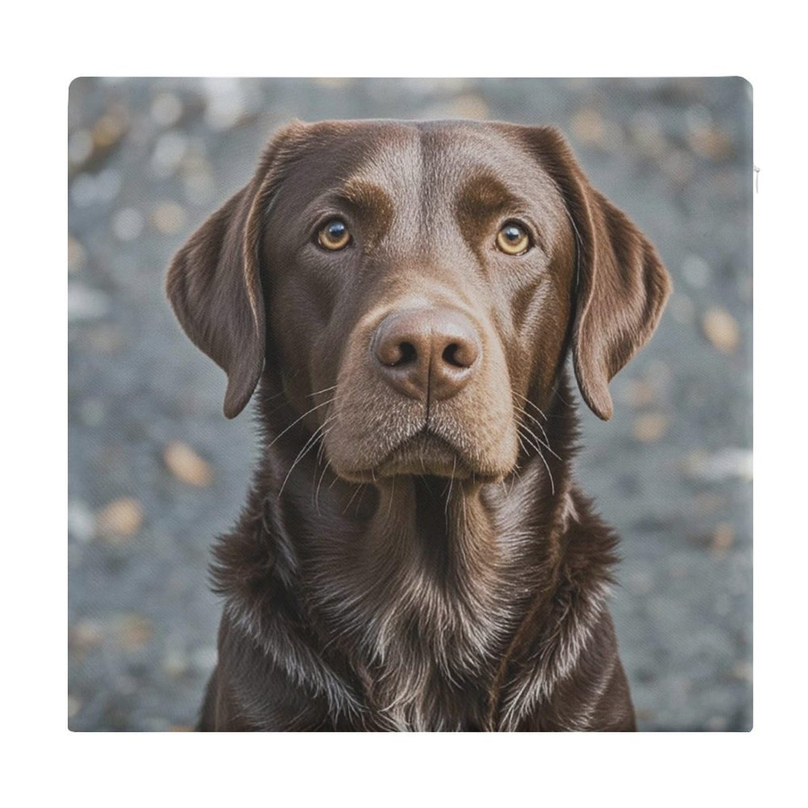 FekiLoot - Labrador Retriever Coffee Seat Cushion Outdoor Square Memory Foam Non Slip Comfortable Meditation Floor Cushion for Kitchen Dining Office Chairs 15 x