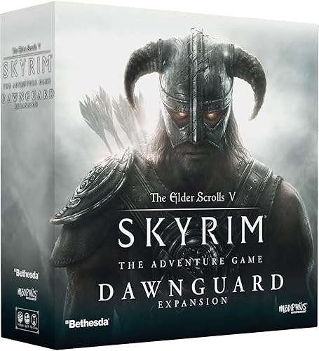 Modiphius The Elder Scrolls V Skyrim The Adventure Game Dawnguard Expansion - Estrategia de rastreo de mazmorras con miniaturas de mesa para niños y