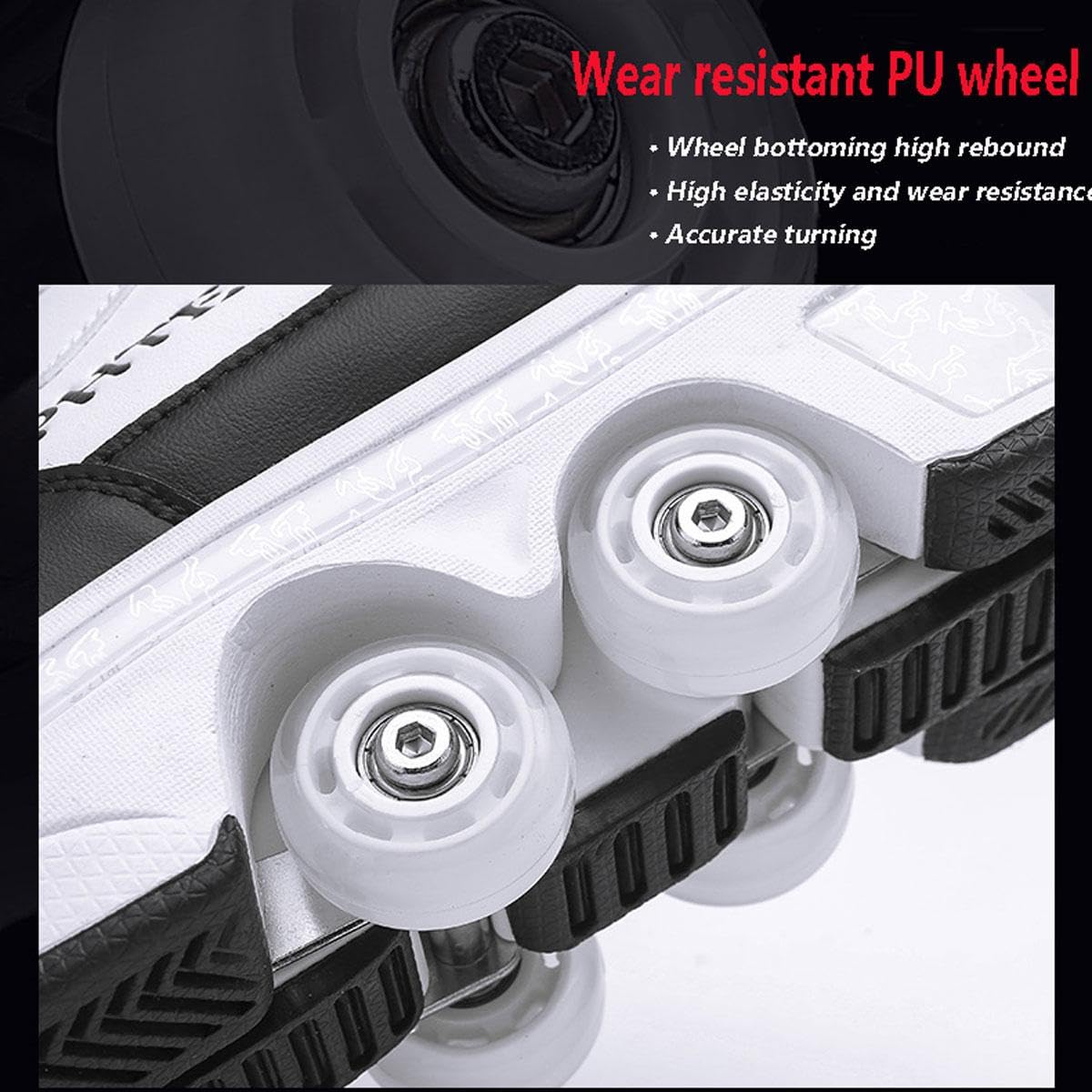 Roller Skate Shoes Rollschuhe Schuhe Mit Rollen Skateboardschuhe,Inline-Skate, verstellbar Schuhe mit Rollen,Laufen Skateboard,Inline Rollschuhe