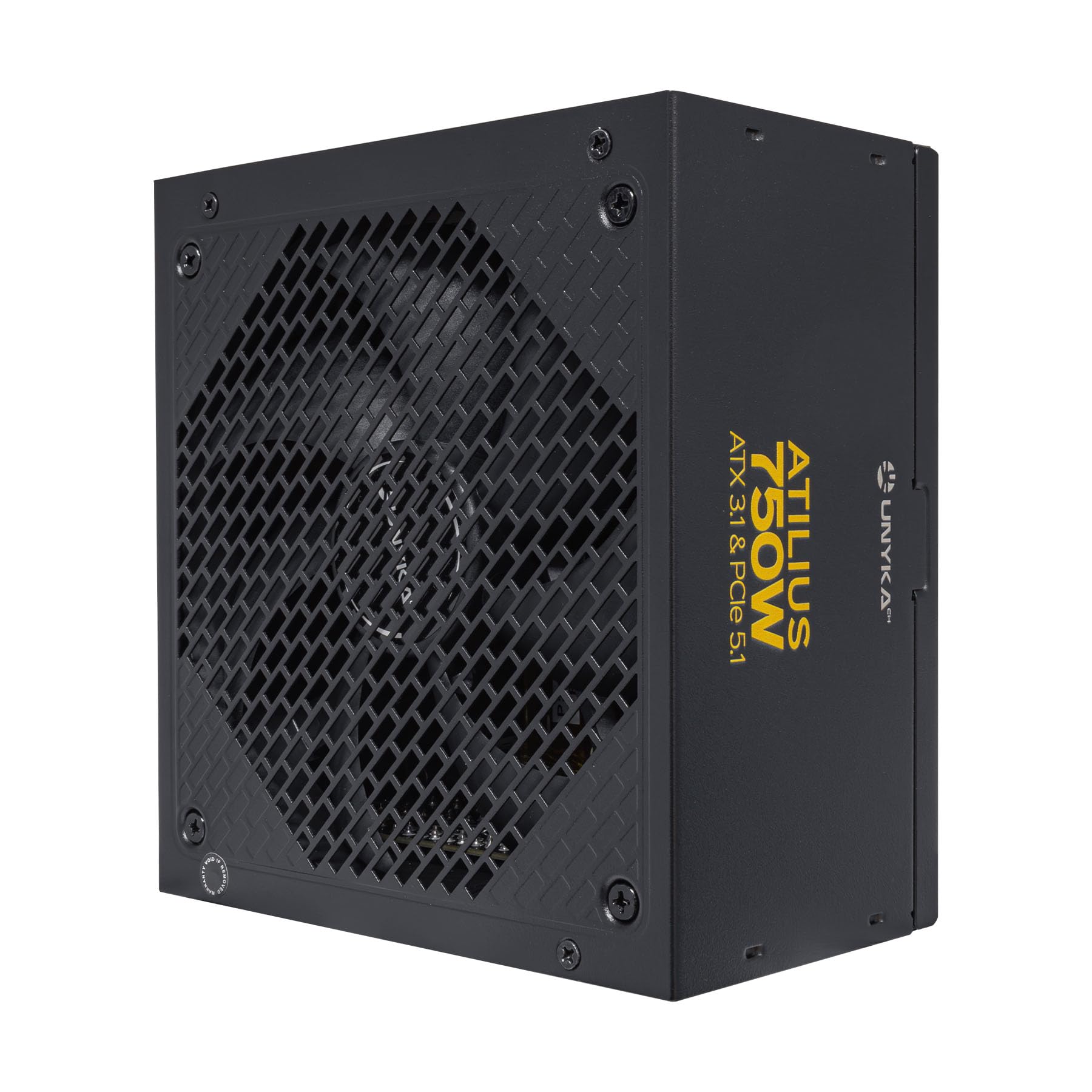 UNYKAch ATILIUS 750W Fuente de Alimentación ATX 3.1 PCIe 5.1 Cybenetics Gold – Full Modular PSU Gaming Silenciosa