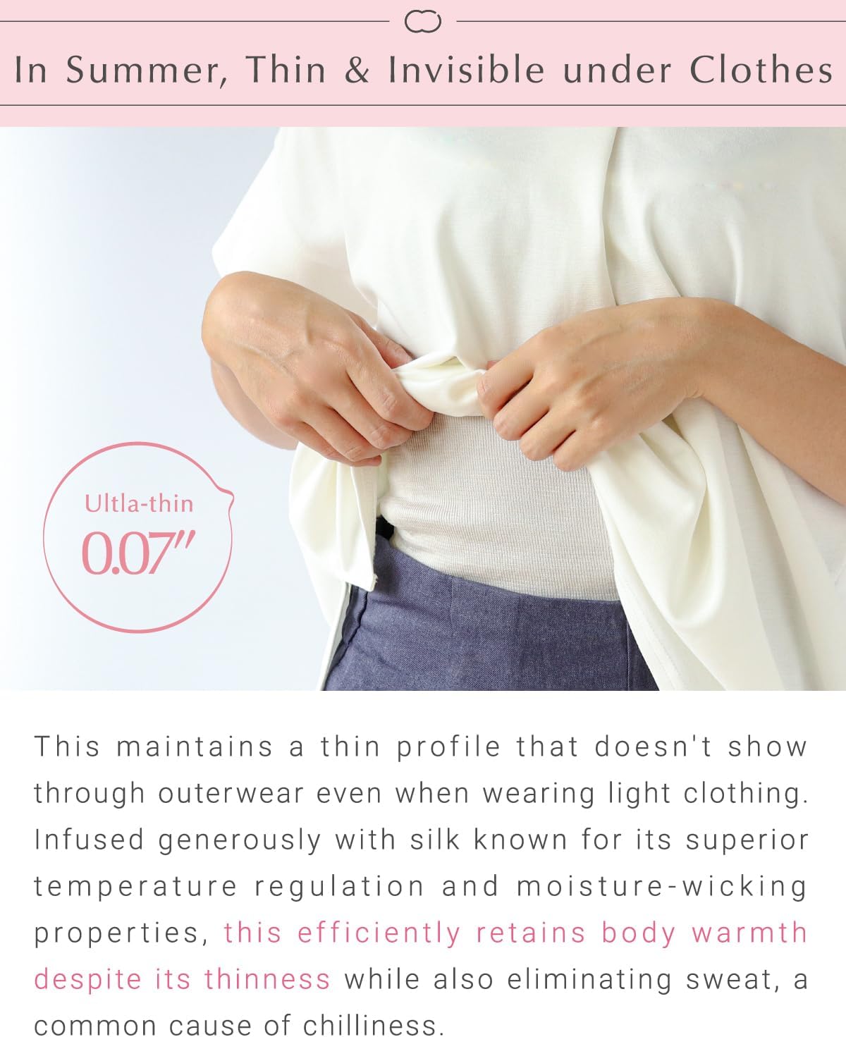 Kinuya 4590 Nobi Nobi Silk Stomach Wrap for Women, Men's, Pregnant Women, Maternity Silk, Natural Material, Made in Japan - Image 6