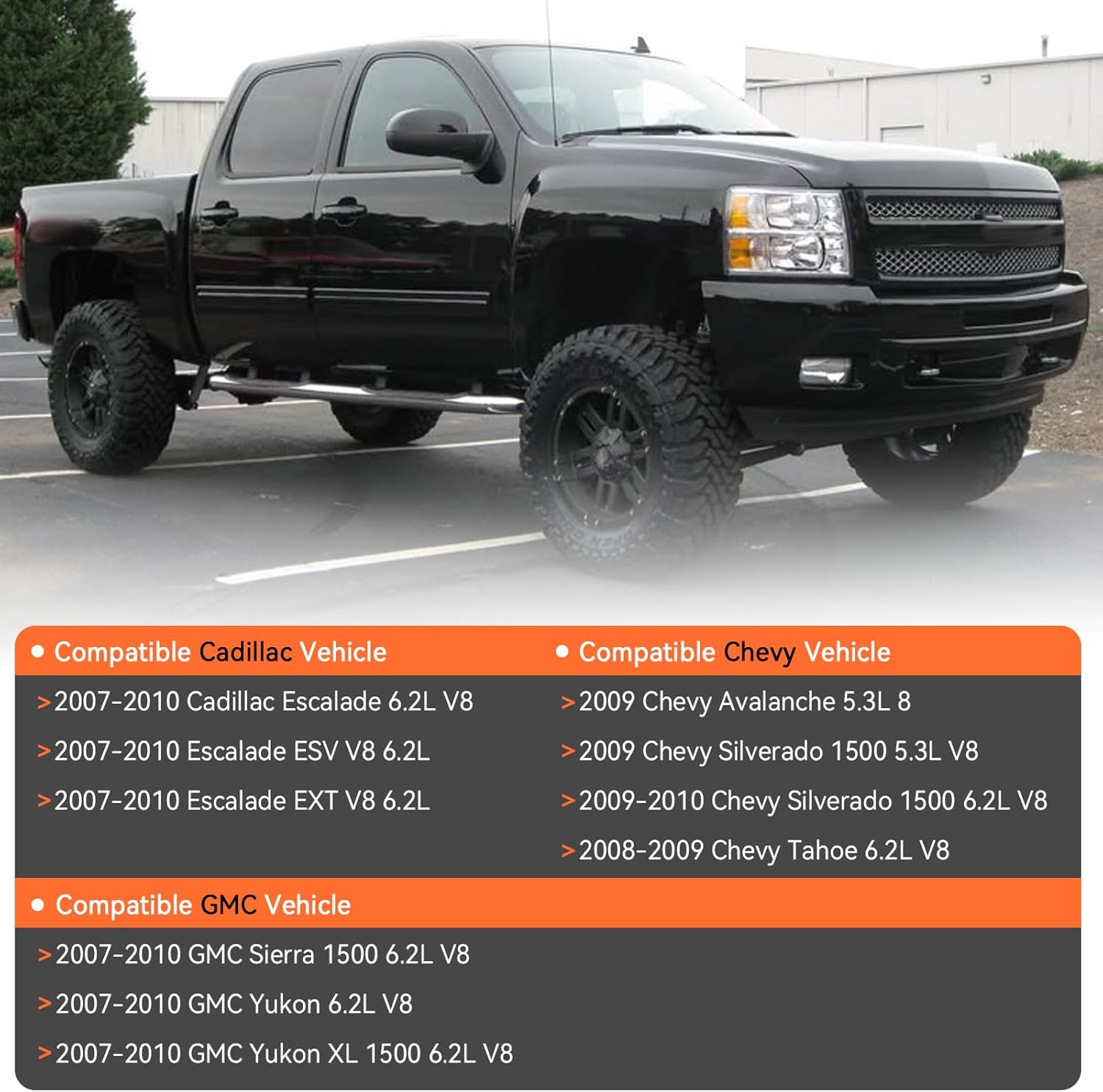 Catalytic Converter 645291 Fit for 2009 Chevy Avalanche, Silverado, 2009-2010 Chevy Silverado, 2008-2009 Chevy Tahoe, 2007-2010 G-MC Sierra 1500, Yukon/XL, 2007-2010 Cadillac Escalade/ESV/EXT